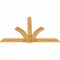 Ekena Millwork Redmond Rough Sawn Timber Gable Bracket, Western Red Cedar, 84"W x 53"H x 2"D x 6"F, 15/12 Pitch GBW084X53X0206RED00RWR - alternate 2